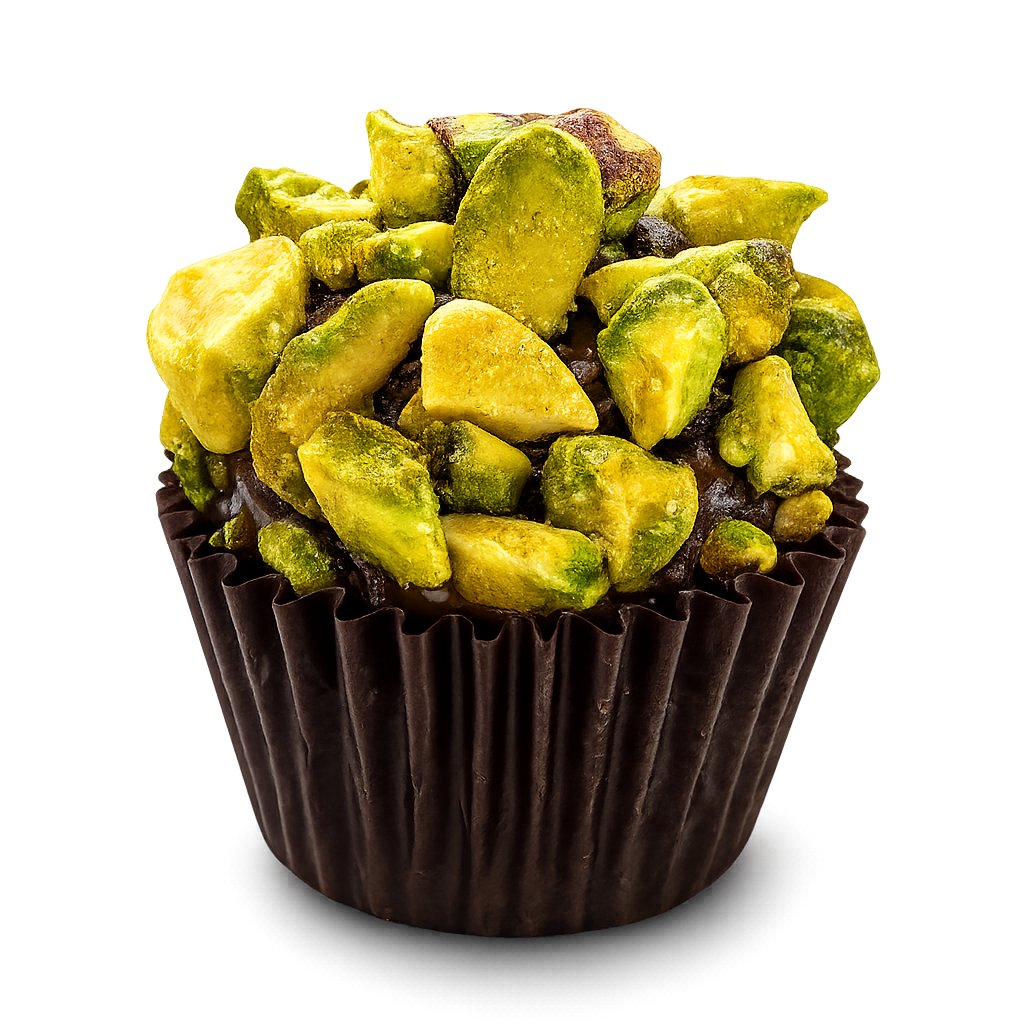 Brigadeiro de pistache com creme de pistache